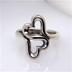 James Avery Heart to Heart Sterling Silver Ring